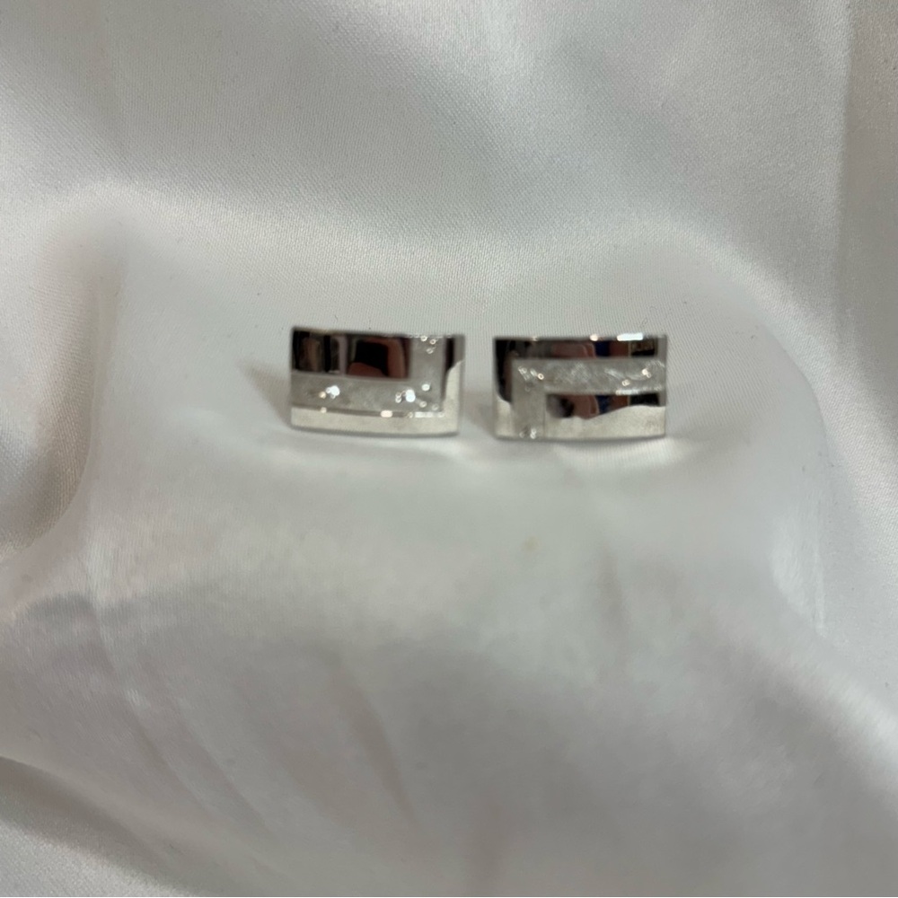 Chic Silver‎ Rectangular Cufflinks
